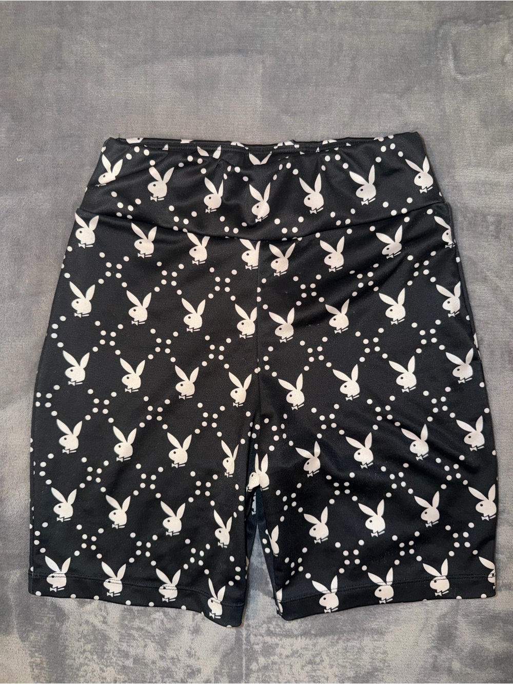 🖤🤍 PLAYBOY Bike Shorts with Bunny Polka Dot Print